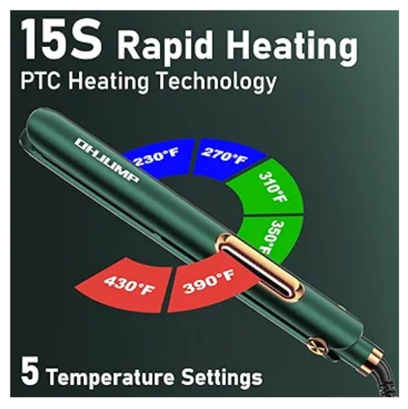 NIB Ionic Ceramic 2-in-1 Curling & Straightener Titanium Floating Plates - Picture 4 of 12